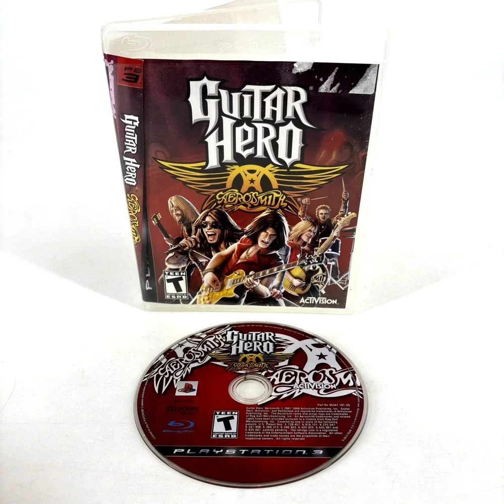 Guitar Hero Aerosmith PS3 Playstation 3 Video Game‎ Fun Music